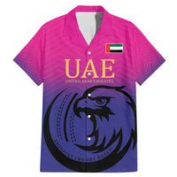 Custom UAE Cricket Family Matching Mermaid Dress and Hawaiian Shirt United Arab Emirates Falcon Sporty Pattern LT9 - Wonder Print Shop