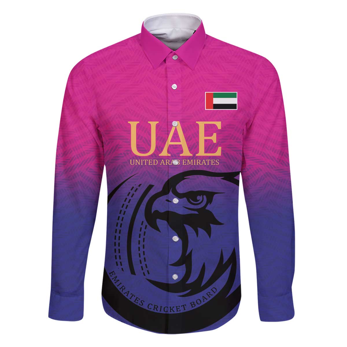 Custom UAE Cricket Family Matching Off The Shoulder Long Sleeve Dress and Hawaiian Shirt United Arab Emirates Falcon Sporty Pattern - Wonder Print Shop