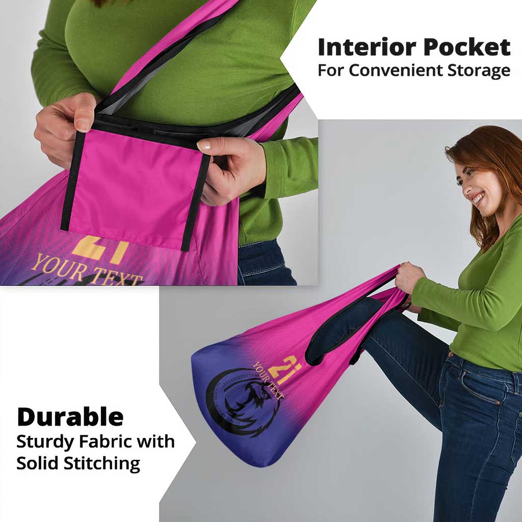 Custom UAE Cricket Grocery Bag United Arab Emirates Falcon Sporty Pattern