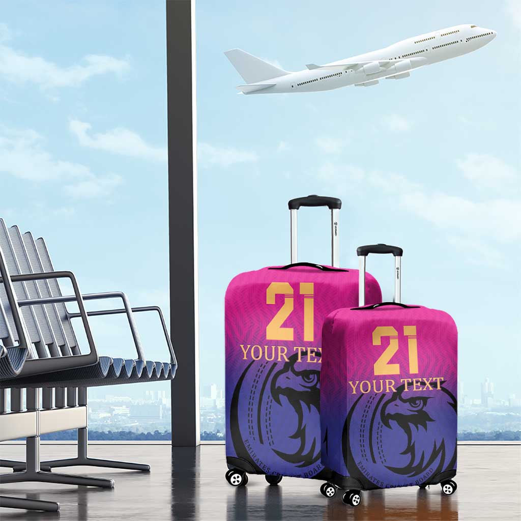 Custom UAE Cricket Luggage Cover United Arab Emirates Falcon Sporty Pattern - Wonder Print Shop