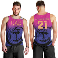 Custom UAE Cricket Men Tank Top United Arab Emirates Falcon Sporty Pattern - Wonder Print Shop