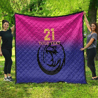 Custom UAE Cricket Quilt United Arab Emirates Falcon Sporty Pattern - Wonder Print Shop