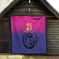 Custom UAE Cricket Quilt United Arab Emirates Falcon Sporty Pattern - Wonder Print Shop