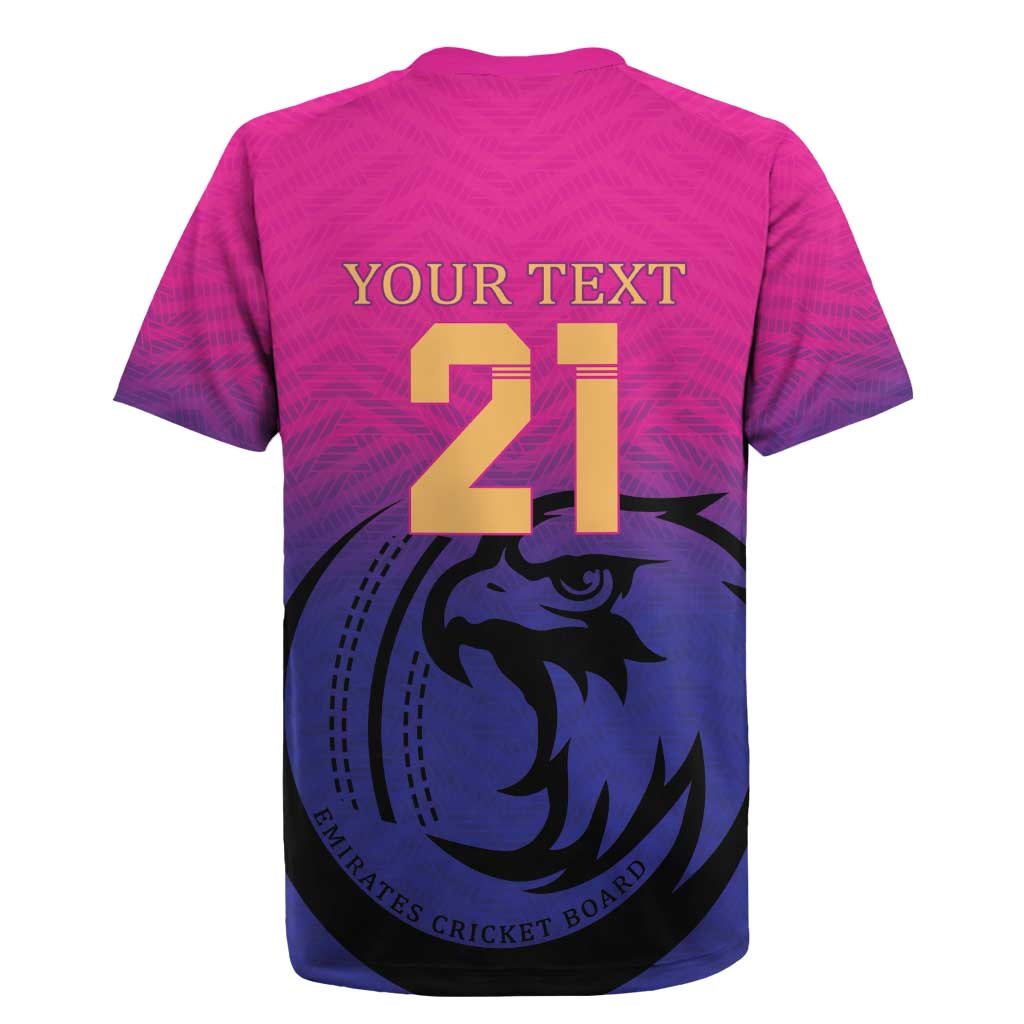 Custom UAE Cricket Rugby Jersey United Arab Emirates Falcon Sporty Pattern - Wonder Print Shop