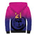 Custom UAE Cricket Sherpa Hoodie United Arab Emirates Falcon Sporty Pattern - Wonder Print Shop