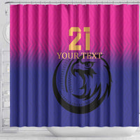 Custom UAE Cricket Shower Curtain United Arab Emirates Falcon Sporty Pattern LT9