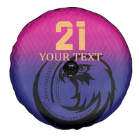 Custom UAE Cricket Spare Tire Cover United Arab Emirates Falcon Sporty Pattern - Wonder Print Shop