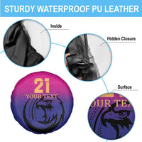 Custom UAE Cricket Spare Tire Cover United Arab Emirates Falcon Sporty Pattern - Wonder Print Shop