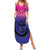 Custom UAE Cricket Summer Maxi Dress United Arab Emirates Falcon Sporty Pattern - Wonder Print Shop
