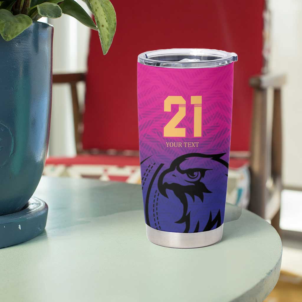 Custom UAE Cricket Tumbler Cup United Arab Emirates Falcon Sporty Pattern - Wonder Print Shop