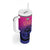 Custom UAE Cricket Tumbler With Handle United Arab Emirates Falcon Sporty Pattern - Wonder Print Shop