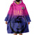 Custom UAE Cricket Wearable Blanket Hoodie United Arab Emirates Falcon Sporty Pattern - Wonder Print Shop