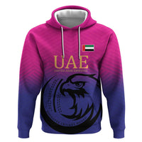Custom UAE Cricket Zip Hoodie United Arab Emirates Falcon Sporty Pattern - Wonder Print Shop