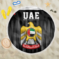 United Arab Emirates Beach Blanket UAE Emblem Hawk of Quraish LT9 - Wonder Print Shop