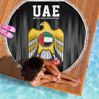 United Arab Emirates Beach Blanket UAE Emblem Hawk of Quraish LT9 - Wonder Print Shop