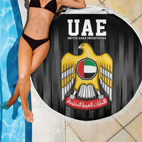 United Arab Emirates Beach Blanket UAE Emblem Hawk of Quraish LT9 - Wonder Print Shop