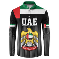United Arab Emirates Button Sweatshirt UAE Emblem Hawk of Quraish LT9 - Wonder Print Shop