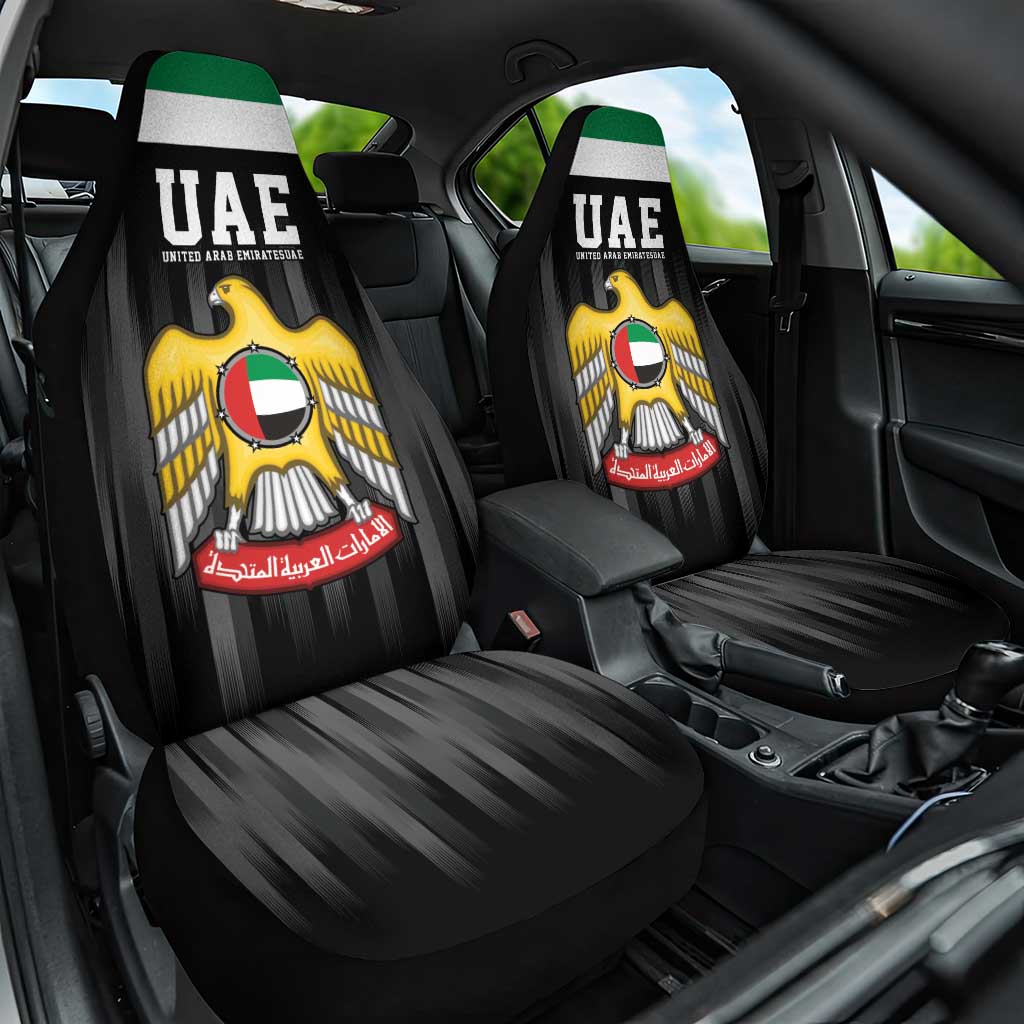 United Arab Emirates Car Seat Cover UAE Emblem Hawk of Quraish LT9 - Wonder Print Shop