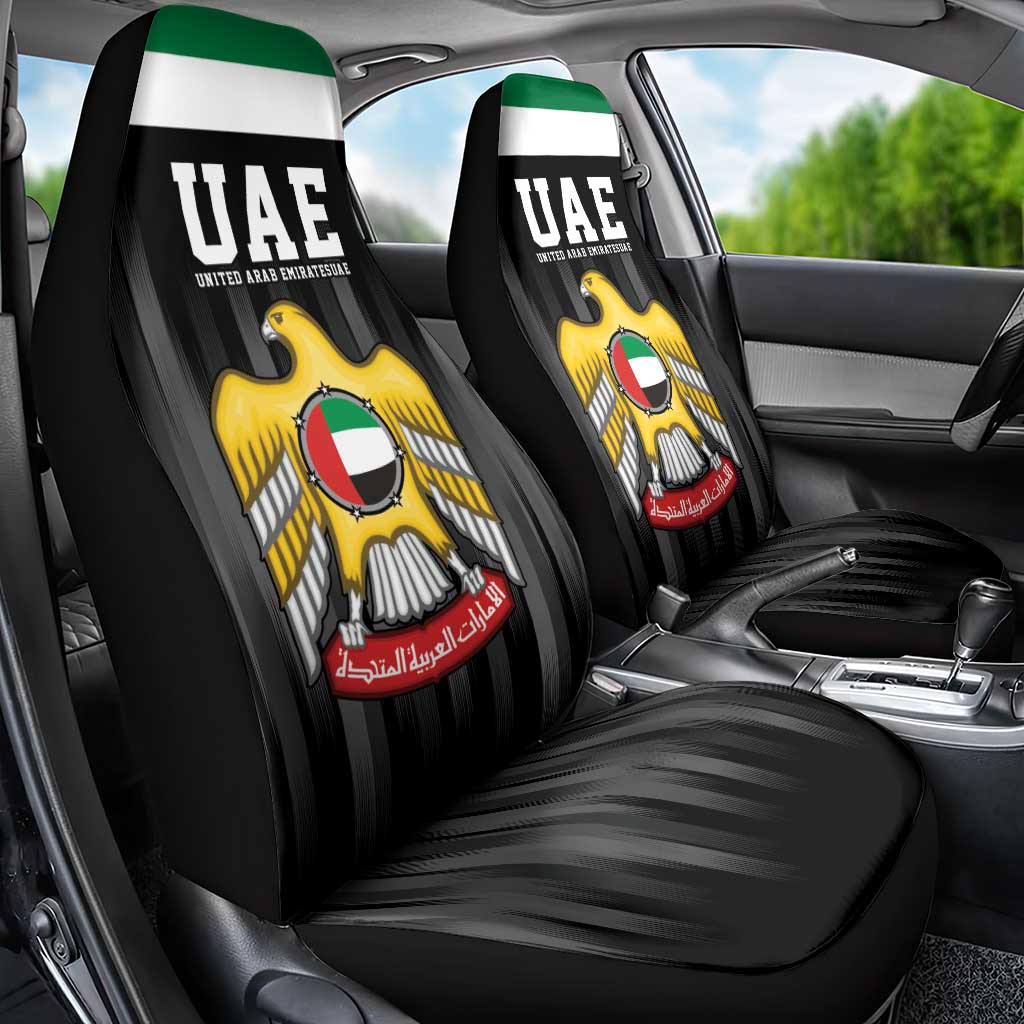 United Arab Emirates Car Seat Cover UAE Emblem Hawk of Quraish LT9 - Wonder Print Shop