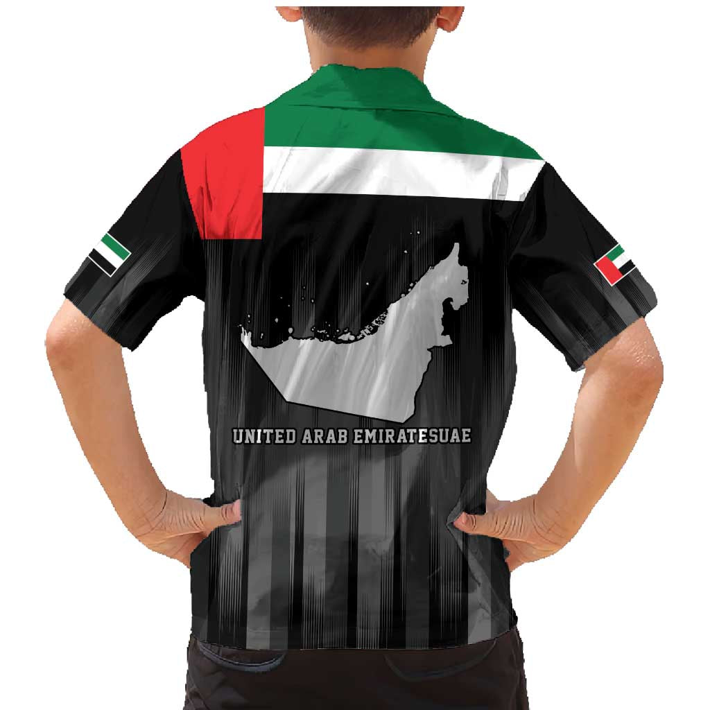 United Arab Emirates Family Matching Mermaid Dress and Hawaiian Shirt UAE Emblem Hawk of Quraish LT9 - Wonder Print Shop