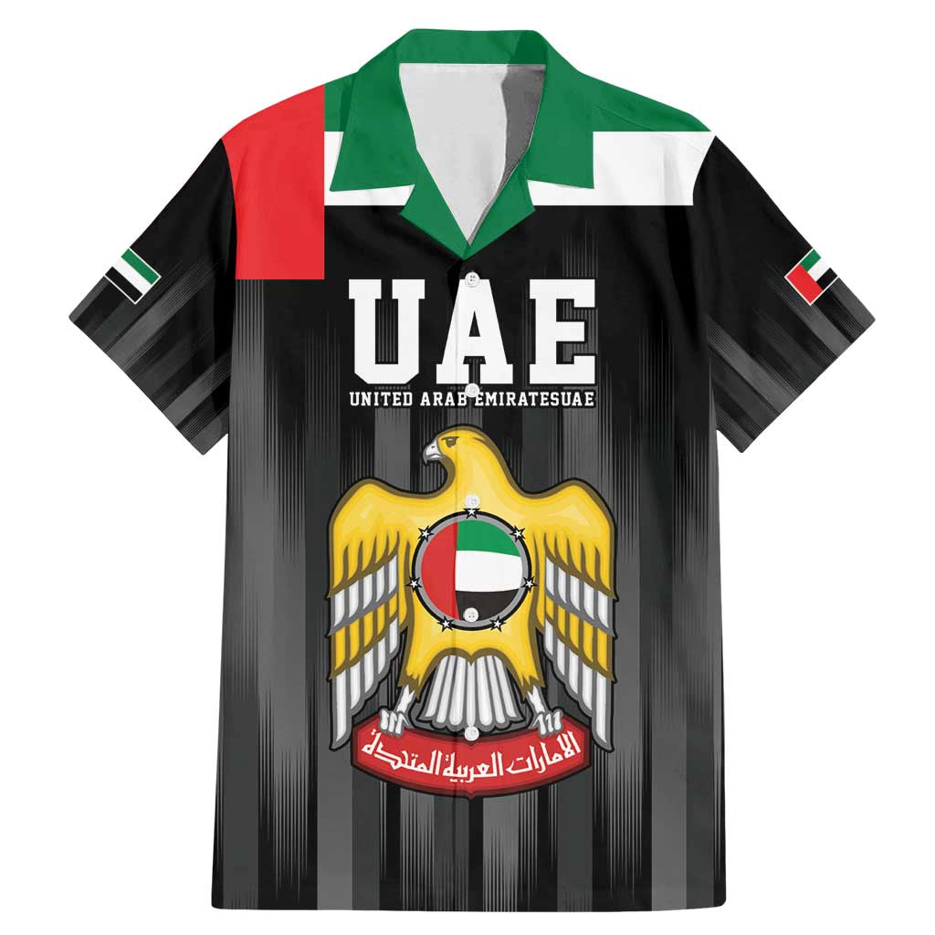 United Arab Emirates Family Matching Mermaid Dress and Hawaiian Shirt UAE Emblem Hawk of Quraish LT9 - Wonder Print Shop