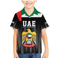 United Arab Emirates Family Matching Mermaid Dress and Hawaiian Shirt UAE Emblem Hawk of Quraish LT9 - Wonder Print Shop