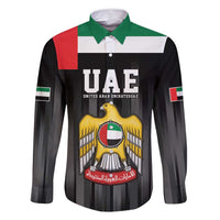 United Arab Emirates Family Matching Off Shoulder Short Dress and Hawaiian Shirt UAE Emblem Hawk of Quraish LT9 - Wonder Print Shop
