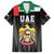 United Arab Emirates Family Matching Summer Maxi Dress and Hawaiian Shirt UAE Emblem Hawk of Quraish - Wonder Print Shop