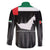 United Arab Emirates Family Matching Summer Maxi Dress and Hawaiian Shirt UAE Emblem Hawk of Quraish - Wonder Print Shop