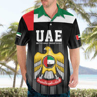 United Arab Emirates Hawaiian Shirt UAE Emblem Hawk of Quraish - Wonder Print Shop
