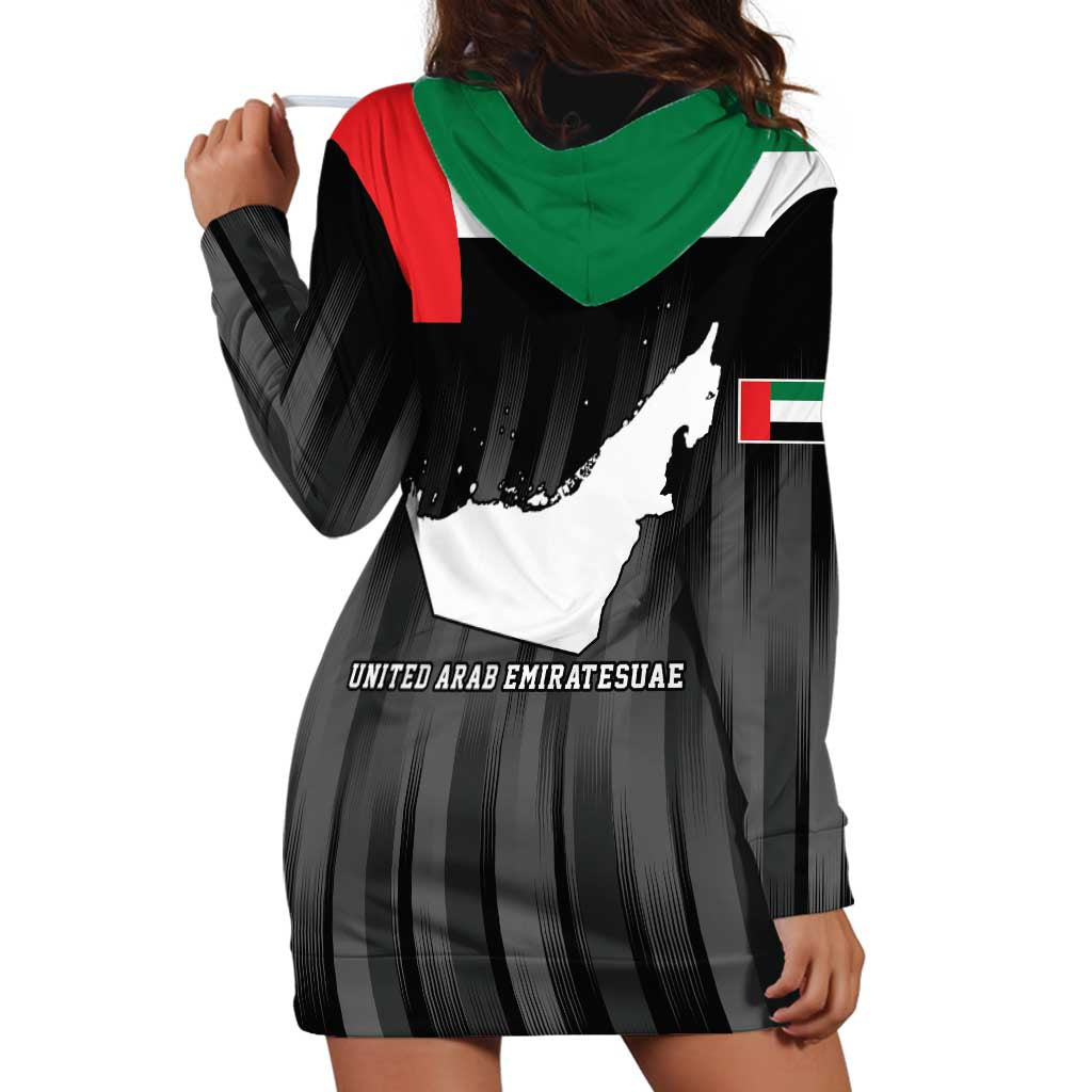 United Arab Emirates Hoodie Dress UAE Emblem Hawk of Quraish - Wonder Print Shop