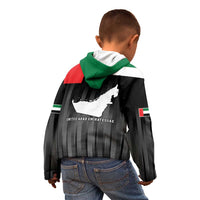 United Arab Emirates Kid Hoodie UAE Emblem Hawk of Quraish - Wonder Print Shop