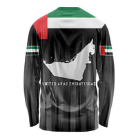 United Arab Emirates Long Sleeve Shirt UAE Emblem Hawk of Quraish - Wonder Print Shop