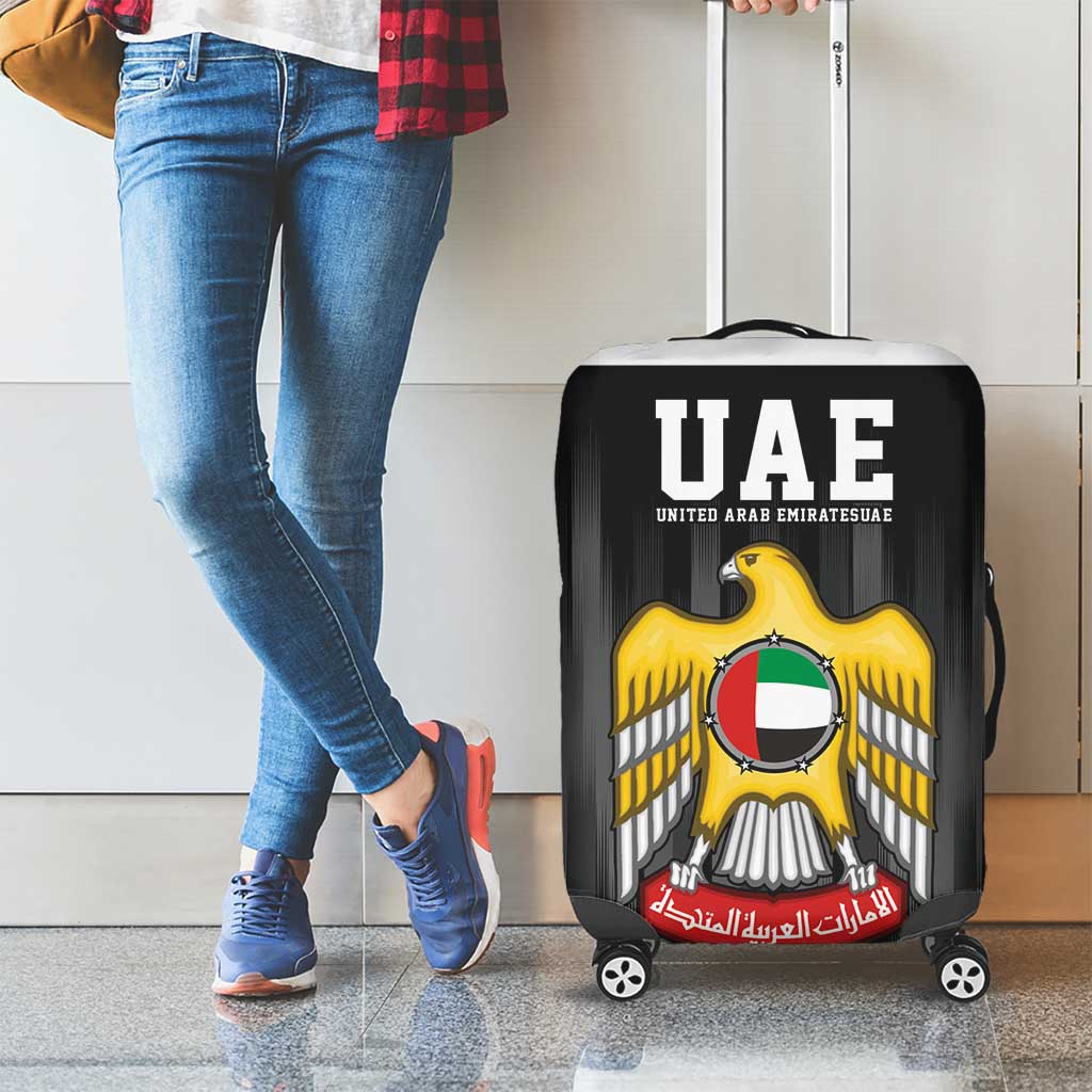 United Arab Emirates Luggage Cover UAE Emblem Hawk of Quraish - Wonder Print Shop