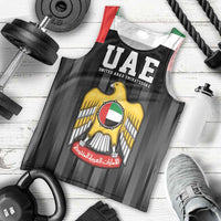 United Arab Emirates Men Tank Top UAE Emblem Hawk of Quraish - Wonder Print Shop