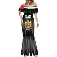 United Arab Emirates Mermaid Dress UAE Emblem Hawk of Quraish - Wonder Print Shop