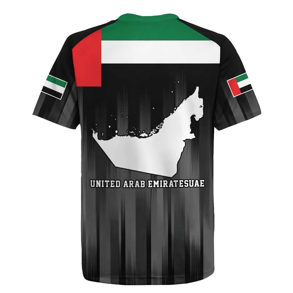 United Arab Emirates Rugby Jersey UAE Emblem Hawk of Quraish - Wonder Print Shop