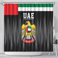 United Arab Emirates Shower Curtain UAE Emblem Hawk of Quraish LT9