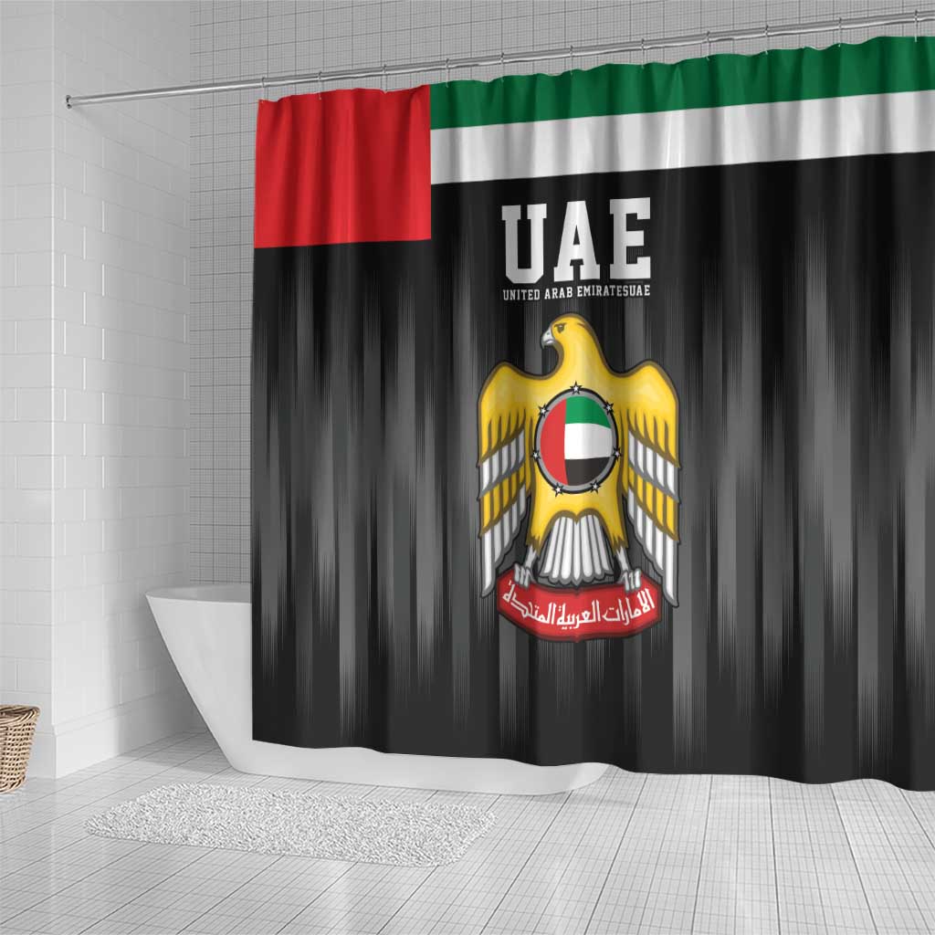 United Arab Emirates Shower Curtain UAE Emblem Hawk of Quraish LT9