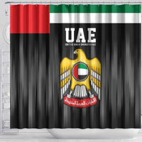 United Arab Emirates Shower Curtain UAE Emblem Hawk of Quraish LT9