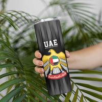 United Arab Emirates Skinny Tumbler UAE Emblem Hawk of Quraish - Wonder Print Shop