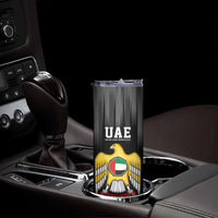 United Arab Emirates Skinny Tumbler UAE Emblem Hawk of Quraish - Wonder Print Shop