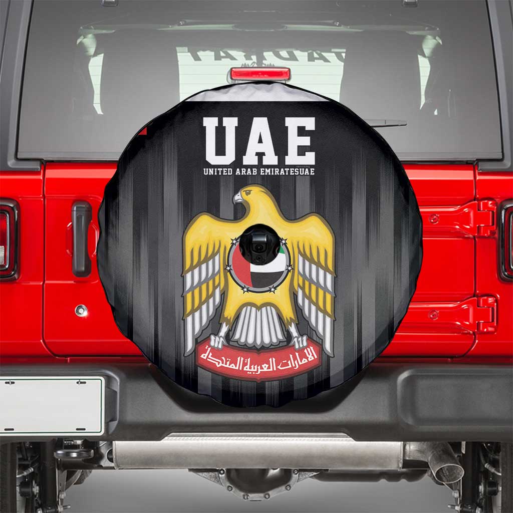 United Arab Emirates Spare Tire Cover UAE Emblem Hawk of Quraish - Wonder Print Shop