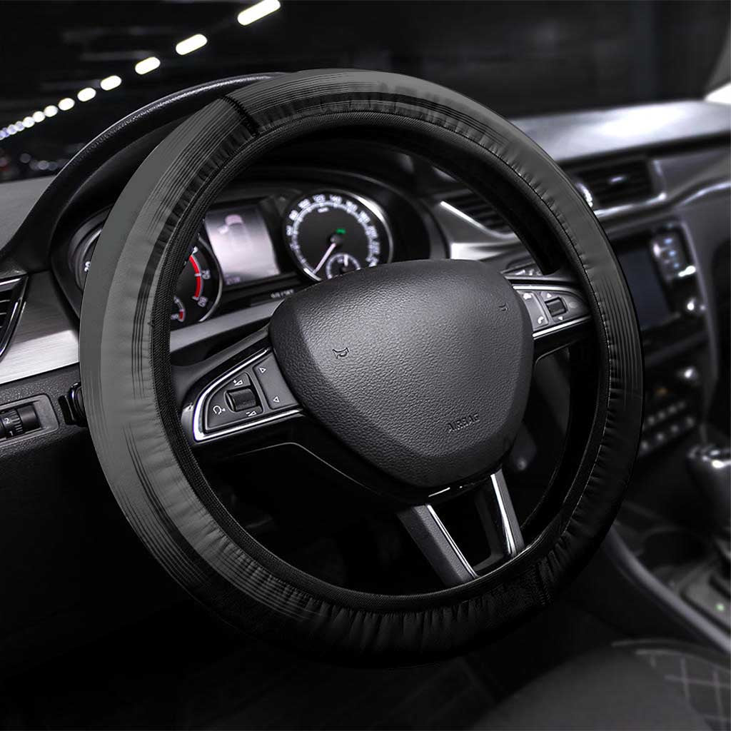 United Arab Emirates Steering Wheel Cover UAE Emblem Hawk of Quraish - Wonder Print Shop