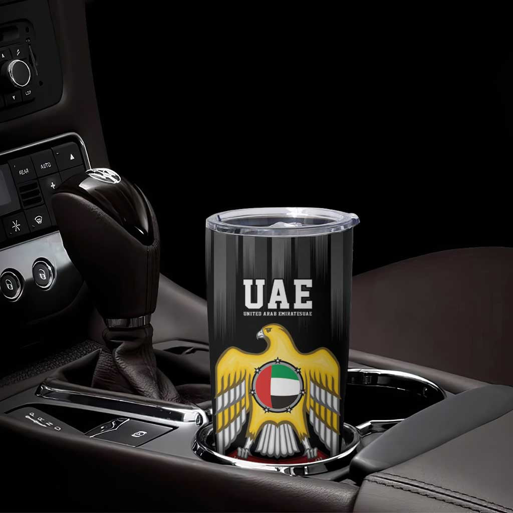 United Arab Emirates Tumbler Cup UAE Emblem Hawk of Quraish - Wonder Print Shop