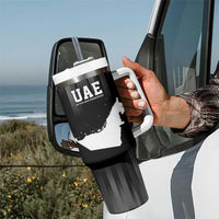 United Arab Emirates Tumbler With Handle UAE Emblem Hawk of Quraish - Wonder Print Shop