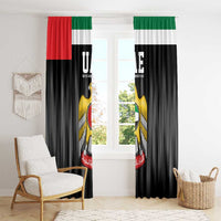 United Arab Emirates Window Curtain UAE Emblem Hawk of Quraish - Wonder Print Shop