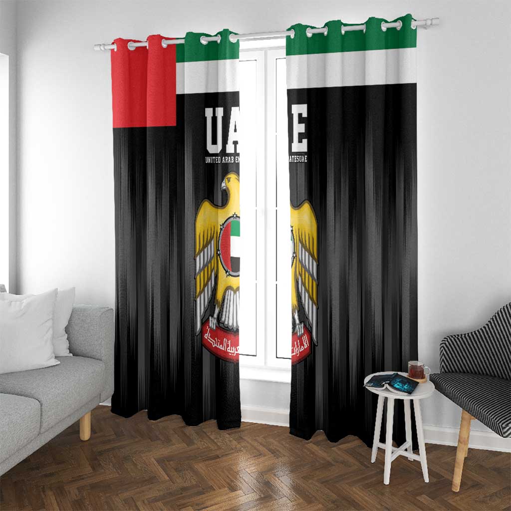 United Arab Emirates Window Curtain UAE Emblem Hawk of Quraish - Wonder Print Shop