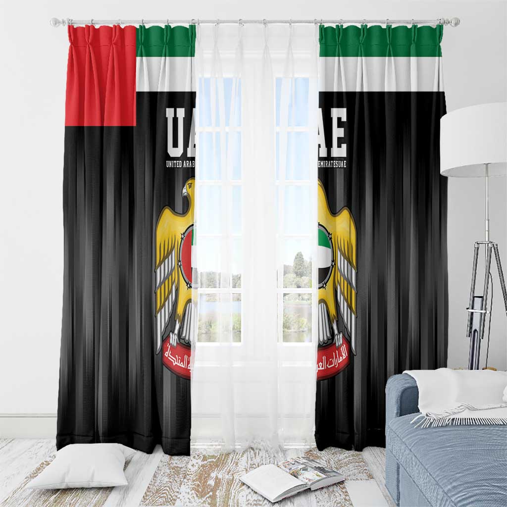United Arab Emirates Window Curtain UAE Emblem Hawk of Quraish - Wonder Print Shop