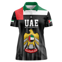 United Arab Emirates Women Polo Shirt UAE Emblem Hawk of Quraish - Wonder Print Shop